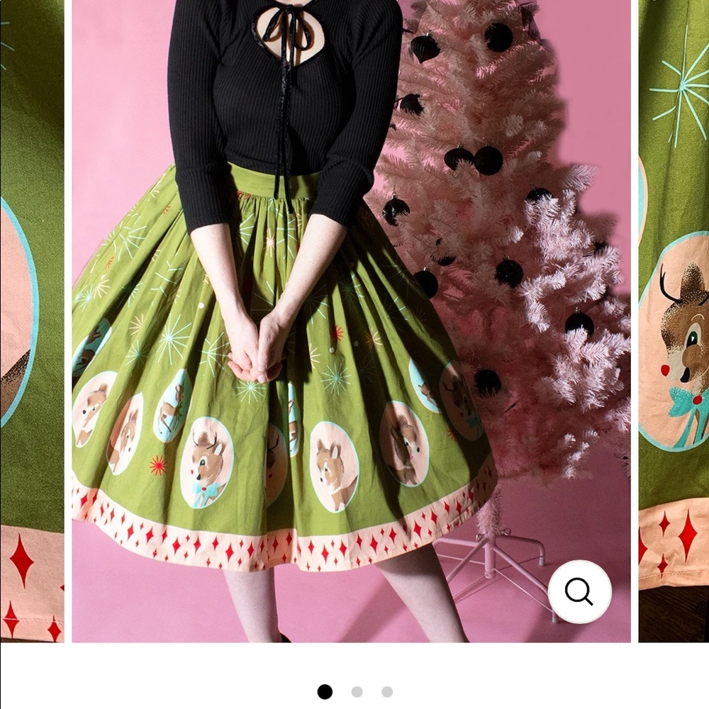 Dropped Price! Rudolph & Family Holiday Skirt - Picture 14 of 16